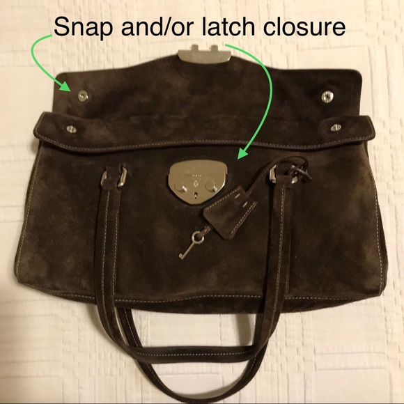 Vintage! Authentic Prada Suede Satchel - Picture 7 of 16